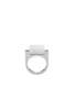 seree Year of the Horse White Hanbai Jade Saddle Ring - Thumbnail 1