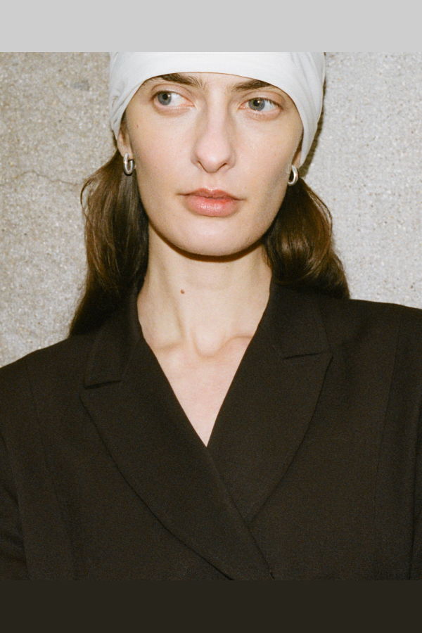 Annika Inez Wide Oblique Hoops - Large