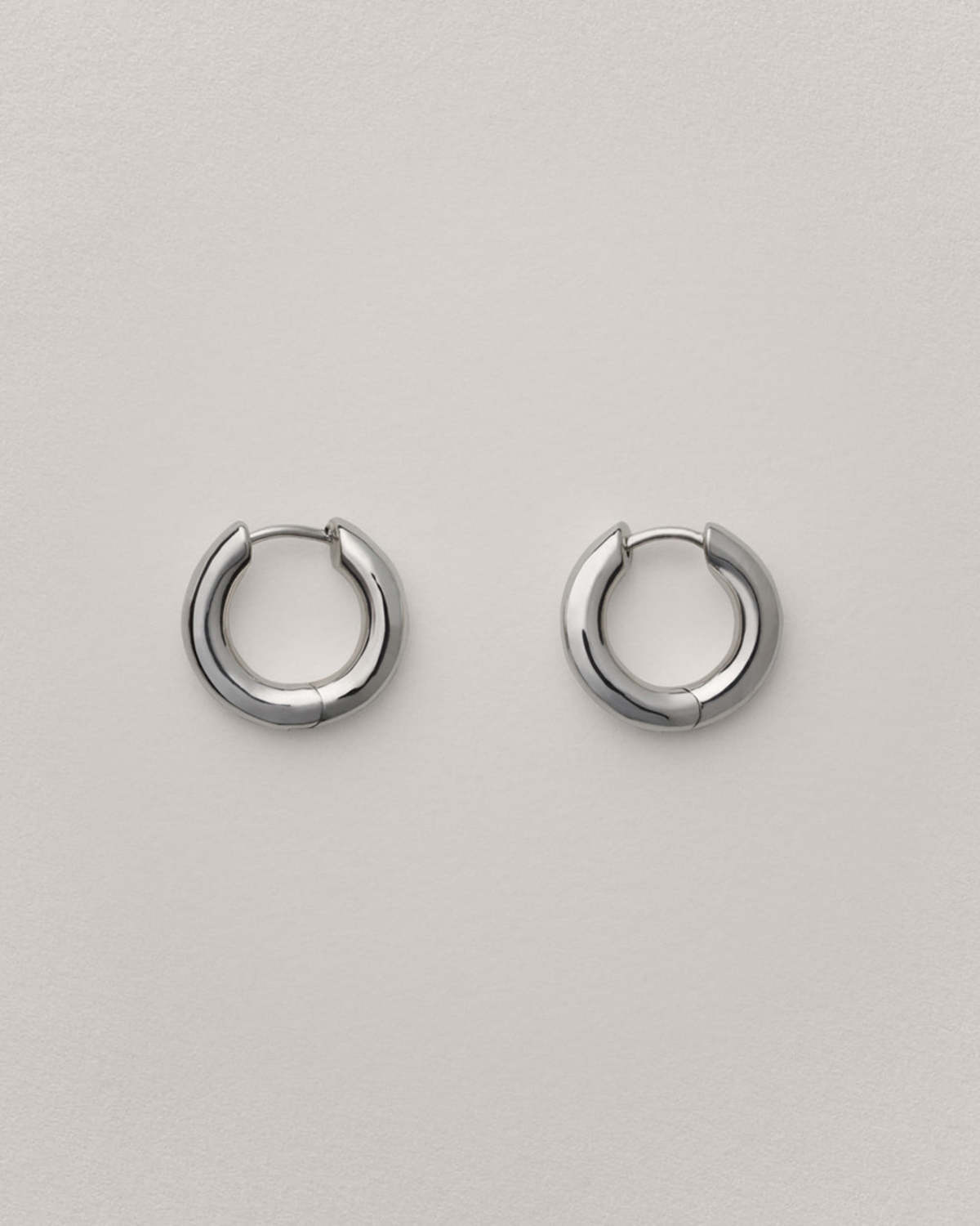 Annika Inez Wide Oblique Hoops - Large - Image 2 of 6