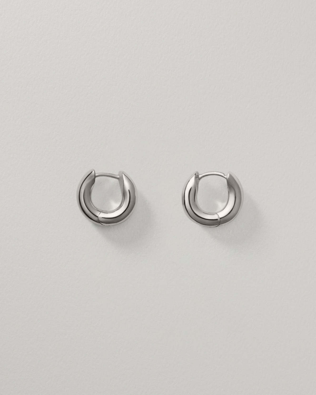 Annika Inez Wide Oblique Hoops - Large - Image 4 of 6