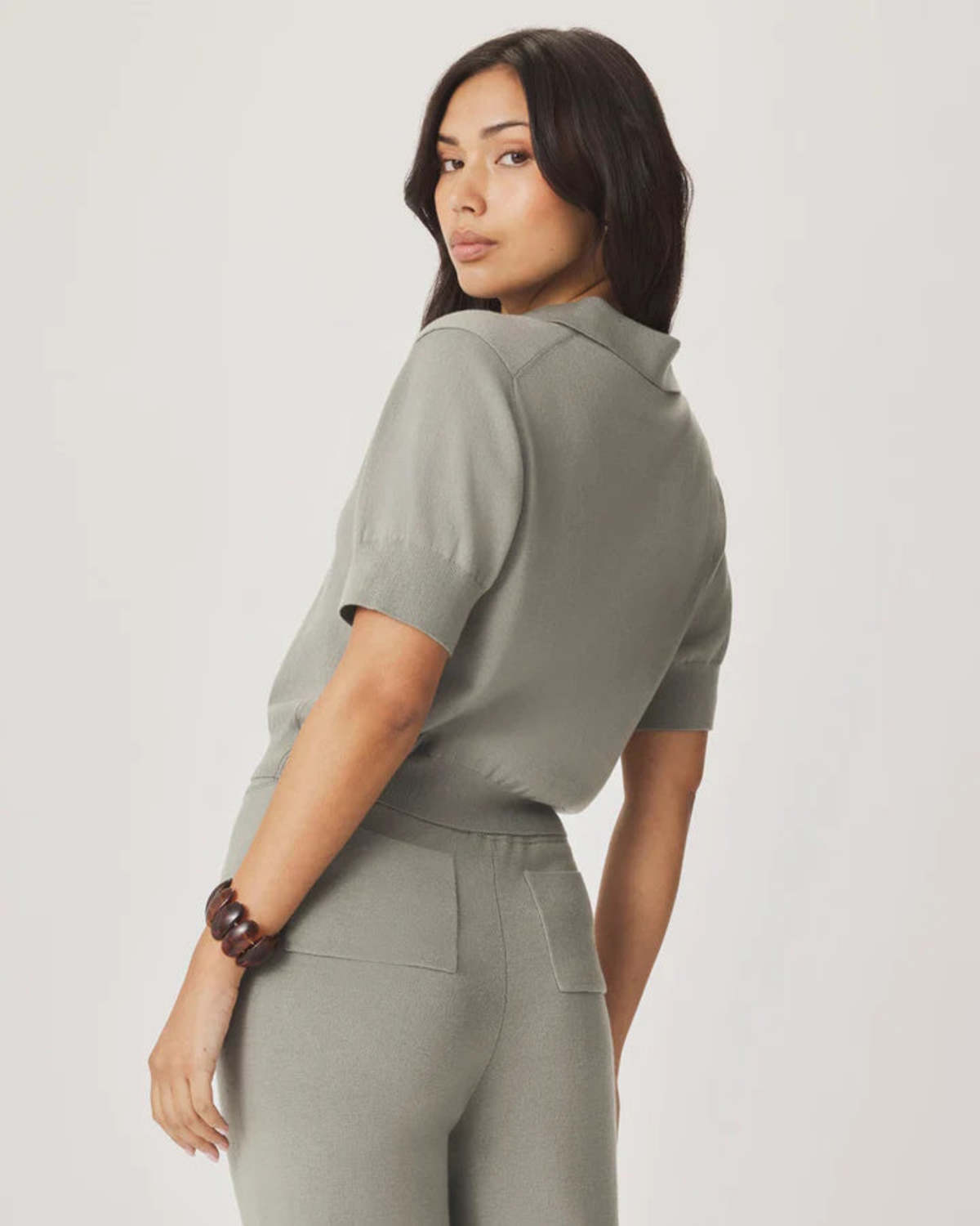 Splendid Christa Short Sleeve Polo Top - Image 5 of 5