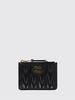 MIU MIU Business Card Wallet - Black - Thumbnail 1