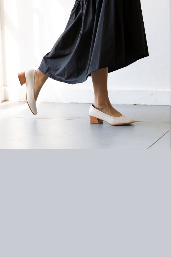 Huma Blanco Luisa Low Heel Heels