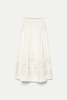 Forte Forte Embroidery Poplin Skirt - Avorio - Thumbnail 1
