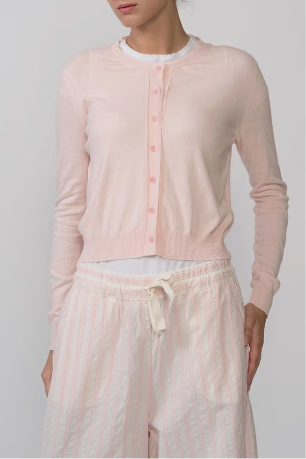 Aequamente Slim Cardigan - Rosa