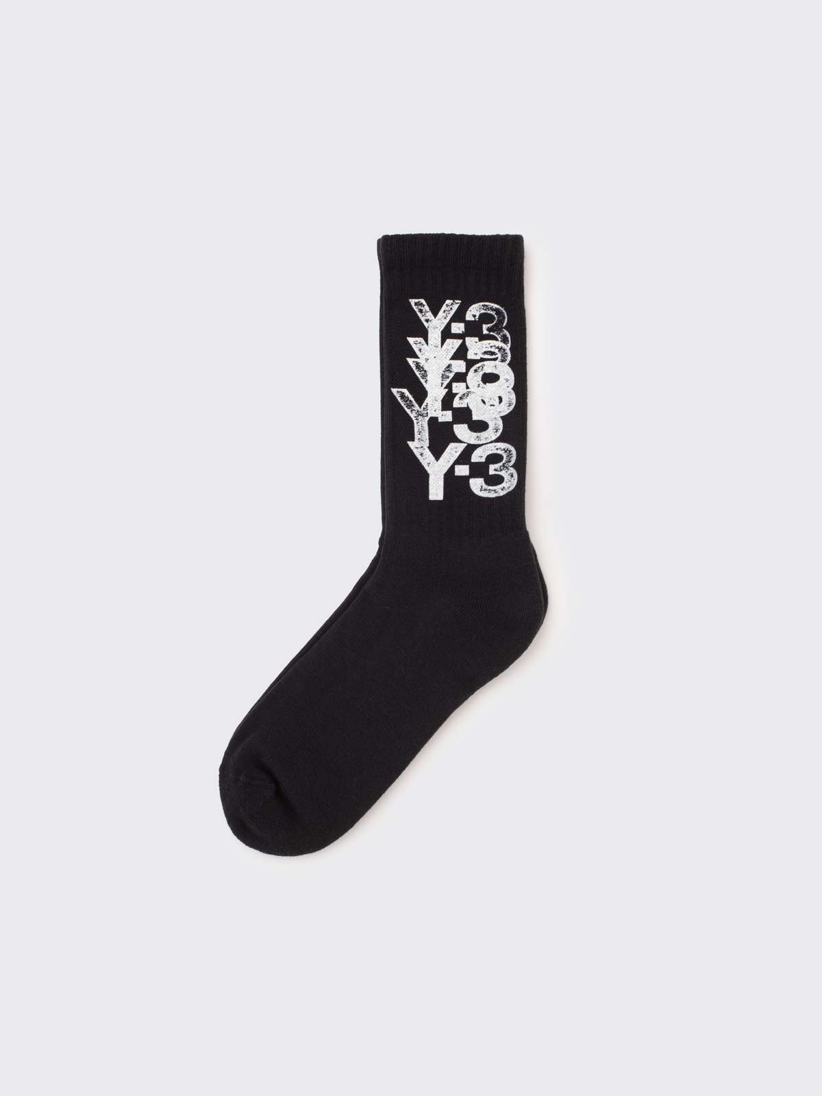 Adidas Y-3 Graphic Crew Socks - Black - Image 1 of 1