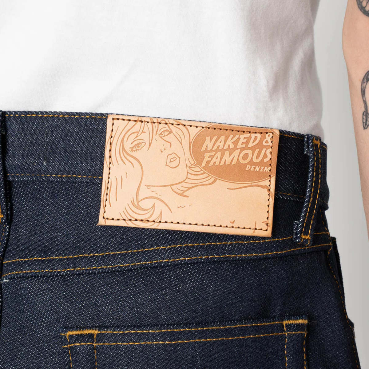 Naked & Famous True Guy Elephant 14 Jeans - Indigo - Image 6 of 7