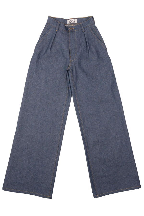 Naked & Famous Wide Leg Trouser Jeans - Indigo