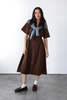 Noble Long Utility Dress - Chocolate - Thumbnail 1