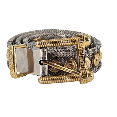 Mesh Chainmail Belt - Silver | Garmentory display picture 2