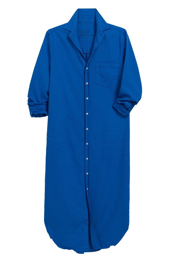 Frank & Eileen Rory Maxi Shirtdress Dress - Blue