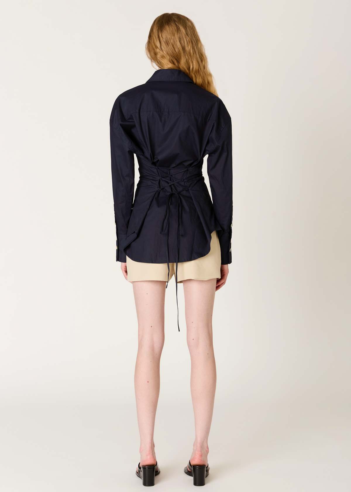 NIA Jules Lace-Up Back Top - Image 2 of 3