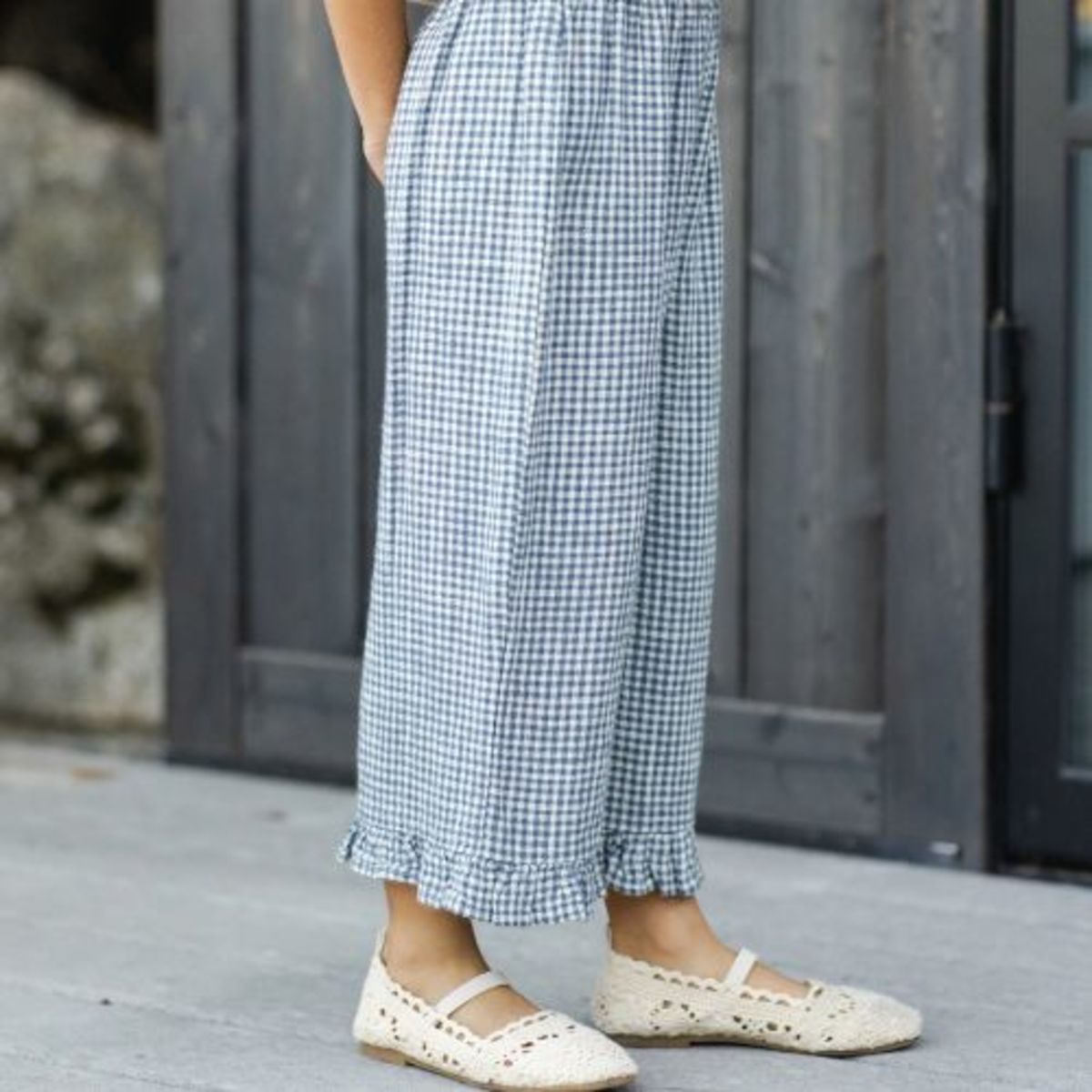 KIDS Rylee + Cru Wide Leg Pant - Marine - Image 2 of 4