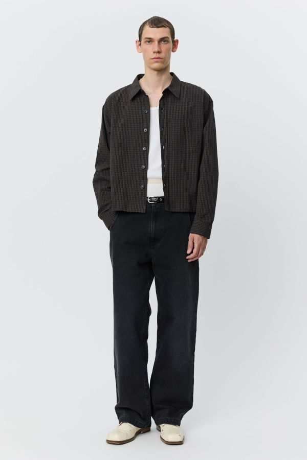 mfpen Priority Shirt - Dark Linen Check