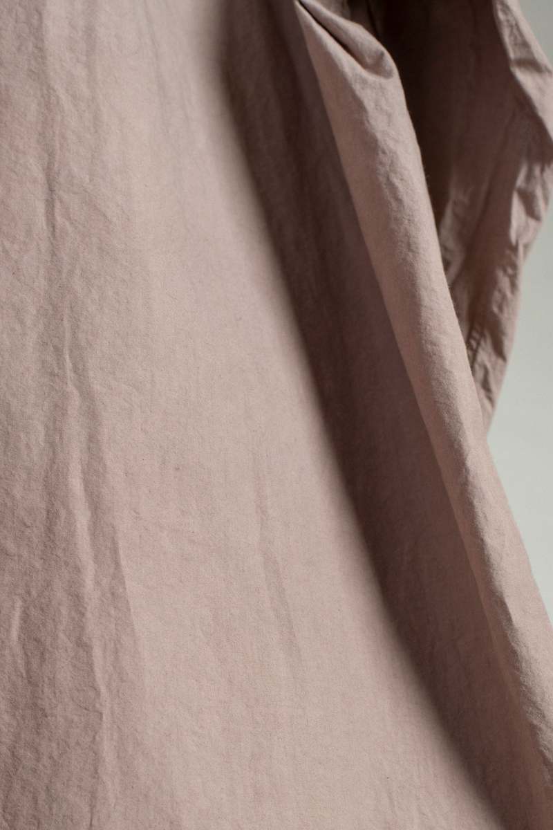 Yoko Sakamoto Regular Collar Natural Dye Shirt - Adzuki