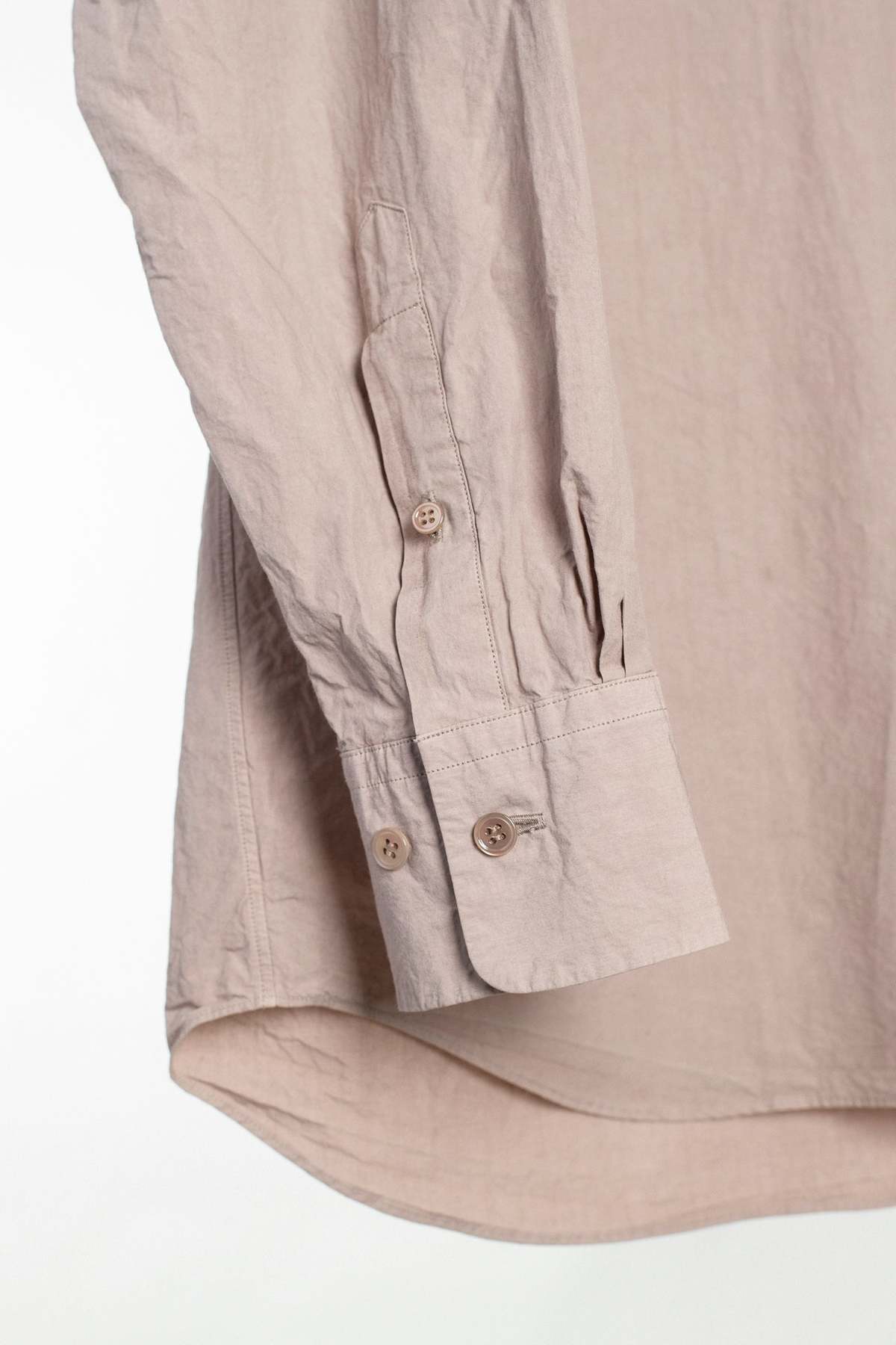 Yoko Sakamoto Regular Collar Natural Dye Shirt - Adzuki - Image 4 of 5