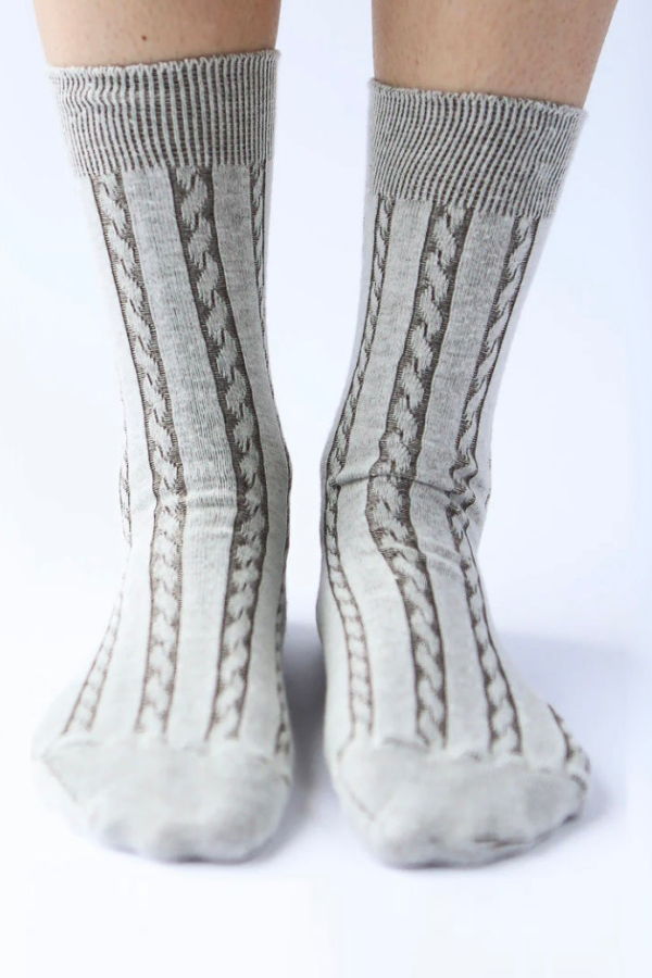 OKAYOK Cable Sock Socks