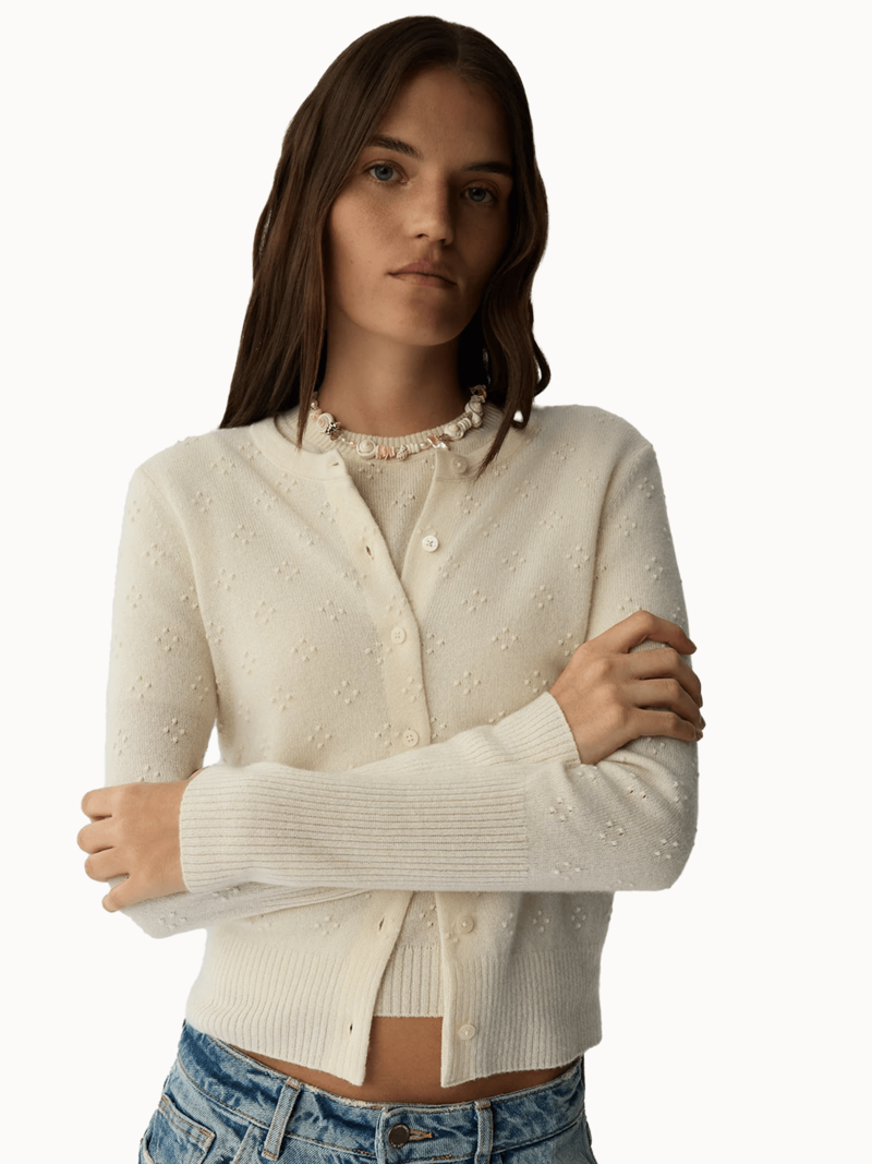 Guest in Residence Compass Jane Cardigan - Cream