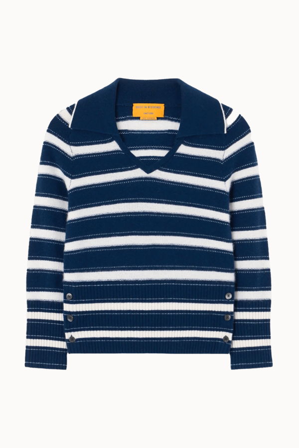 Guest in Residence Port Polo Top - Navy Combo