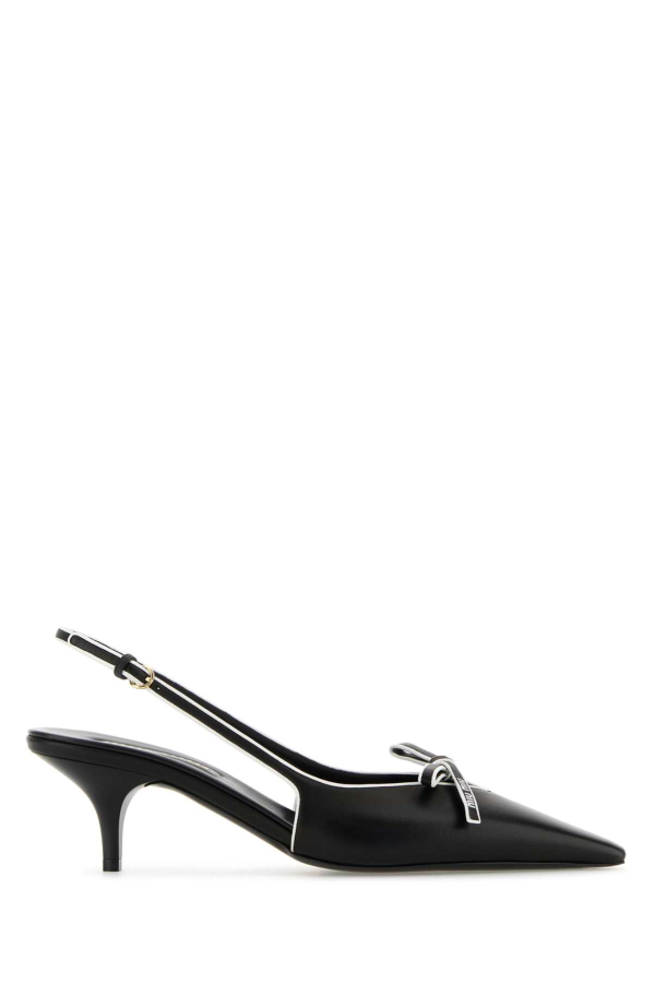 MIU MIU Nappa Leather Pumps - Black
