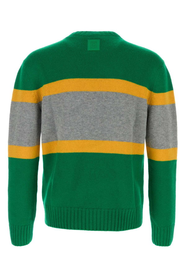 LOEWE Multicolor Wool Sweater - Greengrey