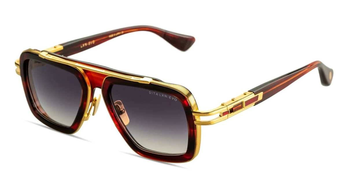 DITA Lxn-Evo - Sienna Blaze / Yellow Gold Sunglasses - Image 2 of 3