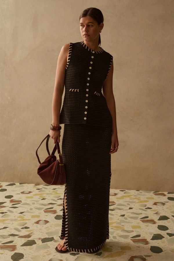 Sancia Thea Knit Vest - Ebony Sancia Thea Knit Vest - Ebony