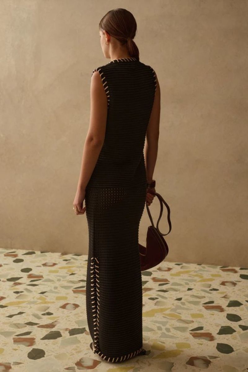 Sancia Thea Knit Vest - Ebony