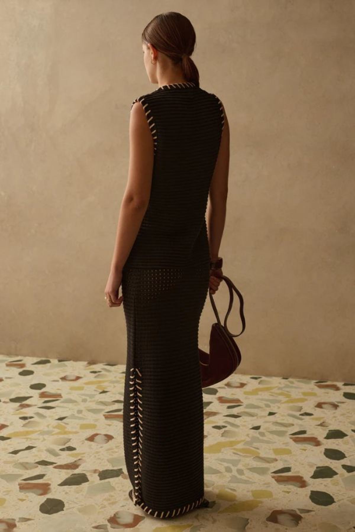 Sancia Thea Knit Vest - Ebony - Image 3 of 4