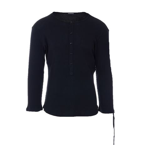 Blouse En Soie Noire Et Pêche Ann Demeulemeester - Taille M (FR 38) - État Parfait - Occasion Luxe