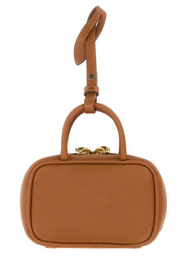MIU MIU Camel Leather Beau Keyring Necessaire - Cognac