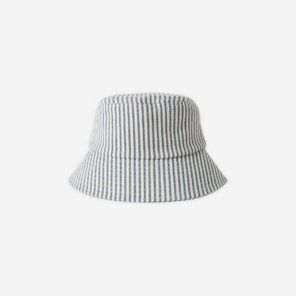 KIDS Rylee + Cru Railroad Stripe Bucket Hat - Natural