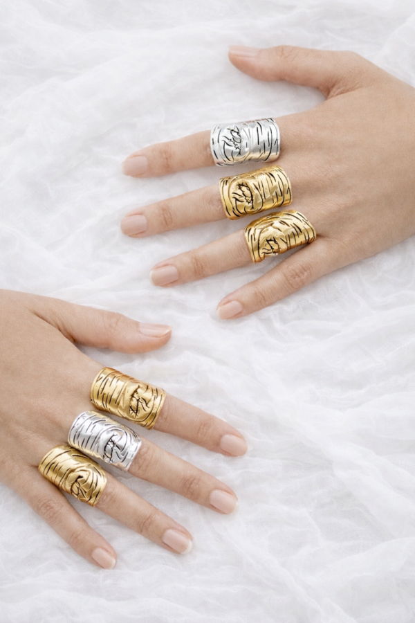 Alejandra de Coss MX Finger Ring - Gold/Silver