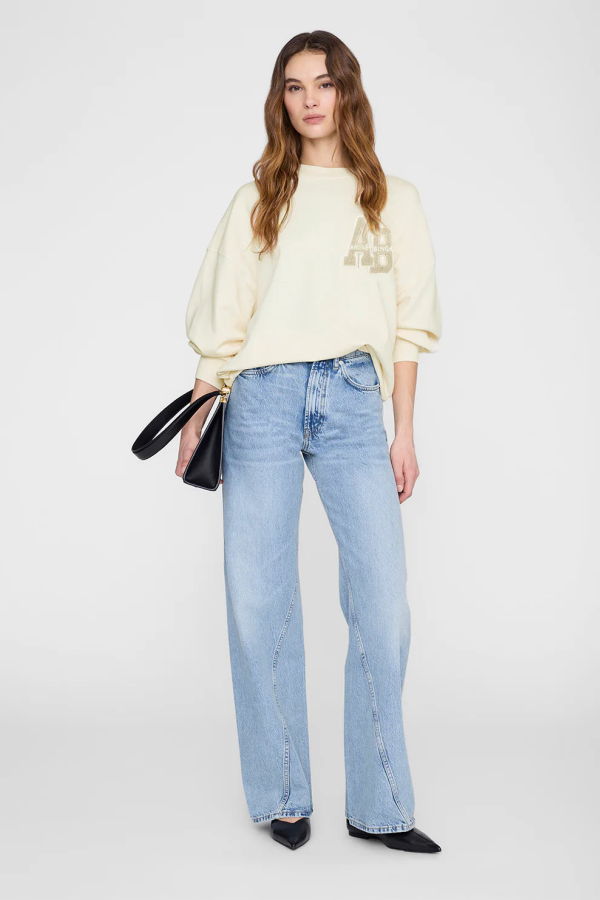 Anine Bing Miles Letterman Sweatshirt