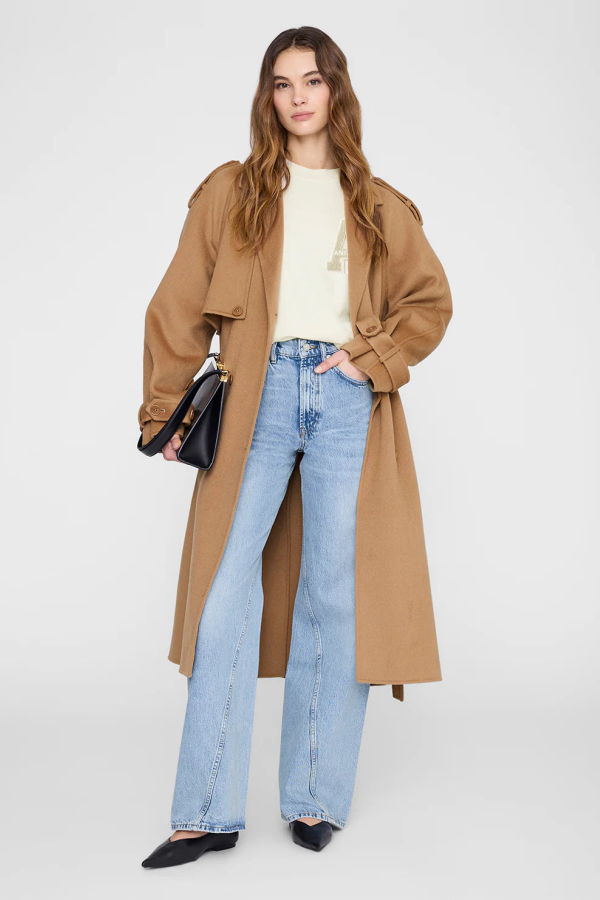 Anine Bing Miles Letterman Sweatshirt