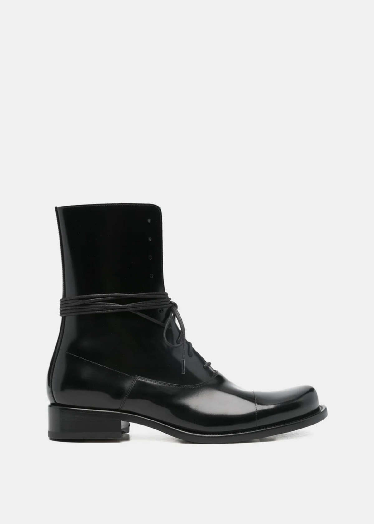 The Row Kai Lace Up Boots - Black - Image 1 of 4