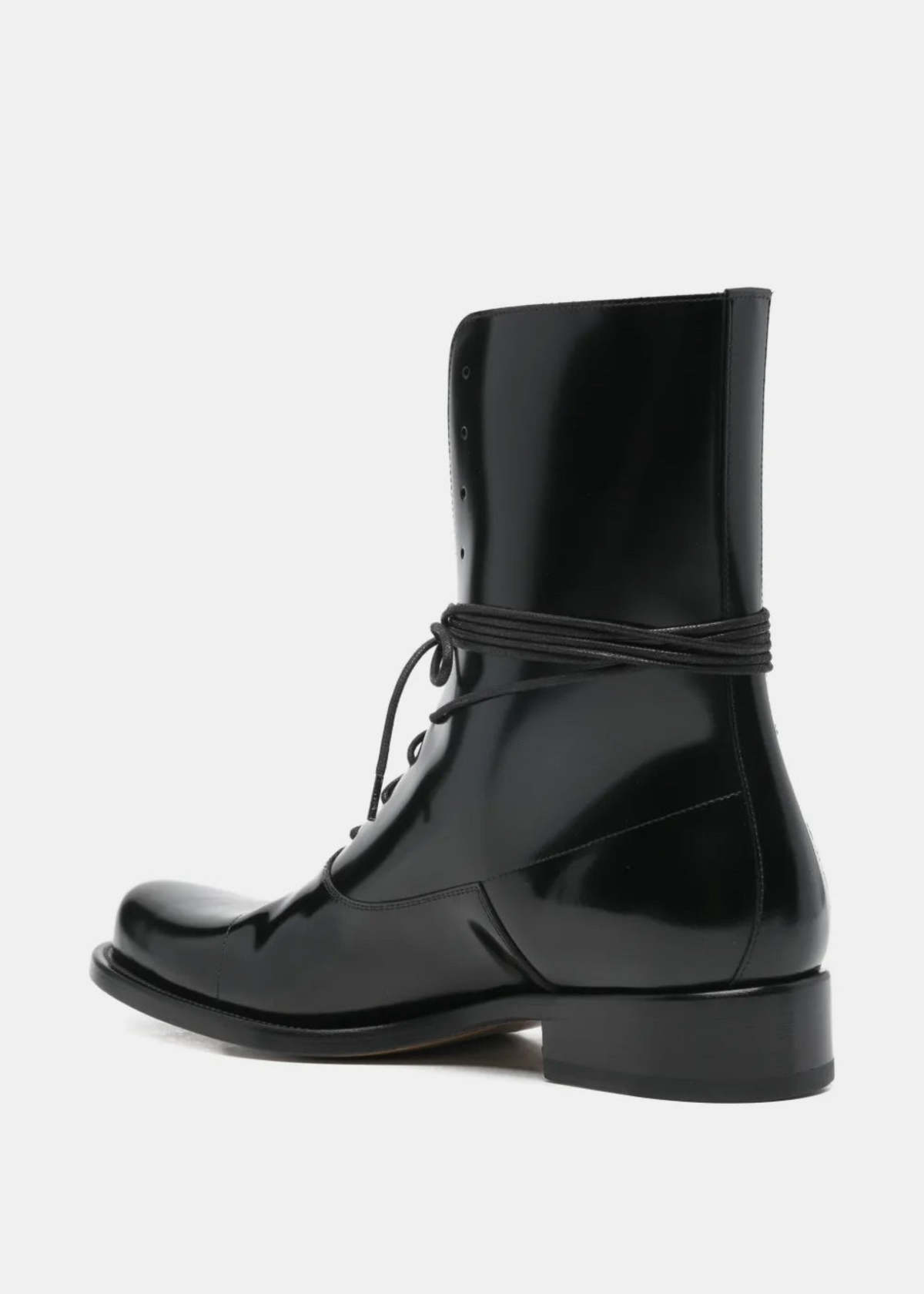 The Row Kai Lace Up Boots - Black - Image 3 of 4