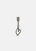 parts of four Jazz's Heart Dangle Earring - Silver - Thumbnail 1