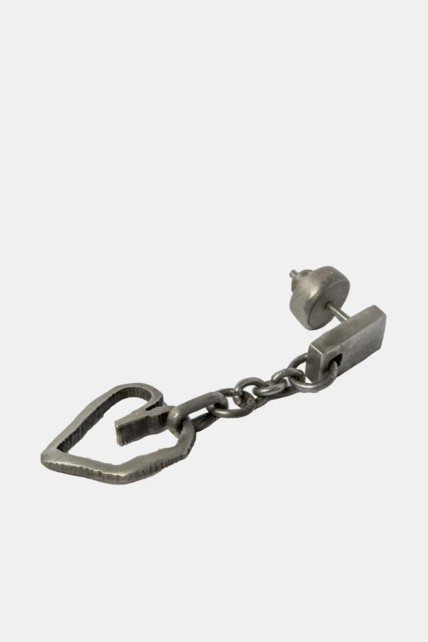 parts of four Jazz's Heart Dangle Earring - Silver