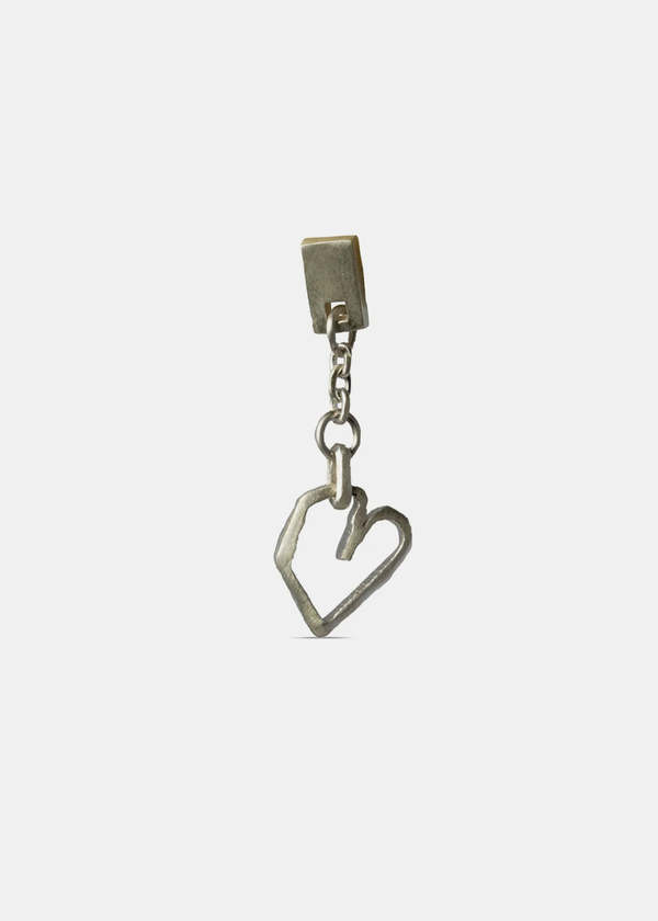 parts of four Jazz's Heart Dangle Earring - Silver