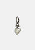 parts of four Jazz's Solid Heart Earring - Silver - Thumbnail 1