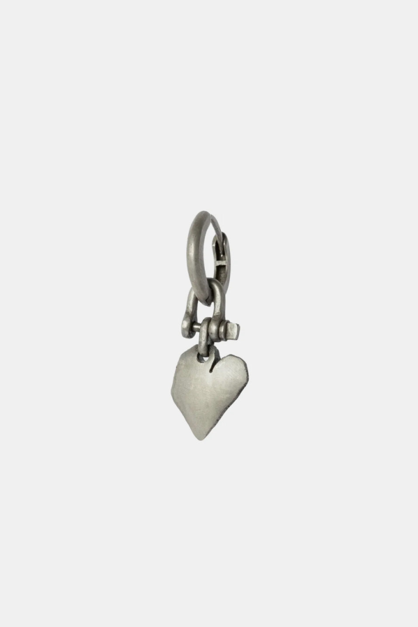 parts of four Jazz's Solid Heart Earring - Silver