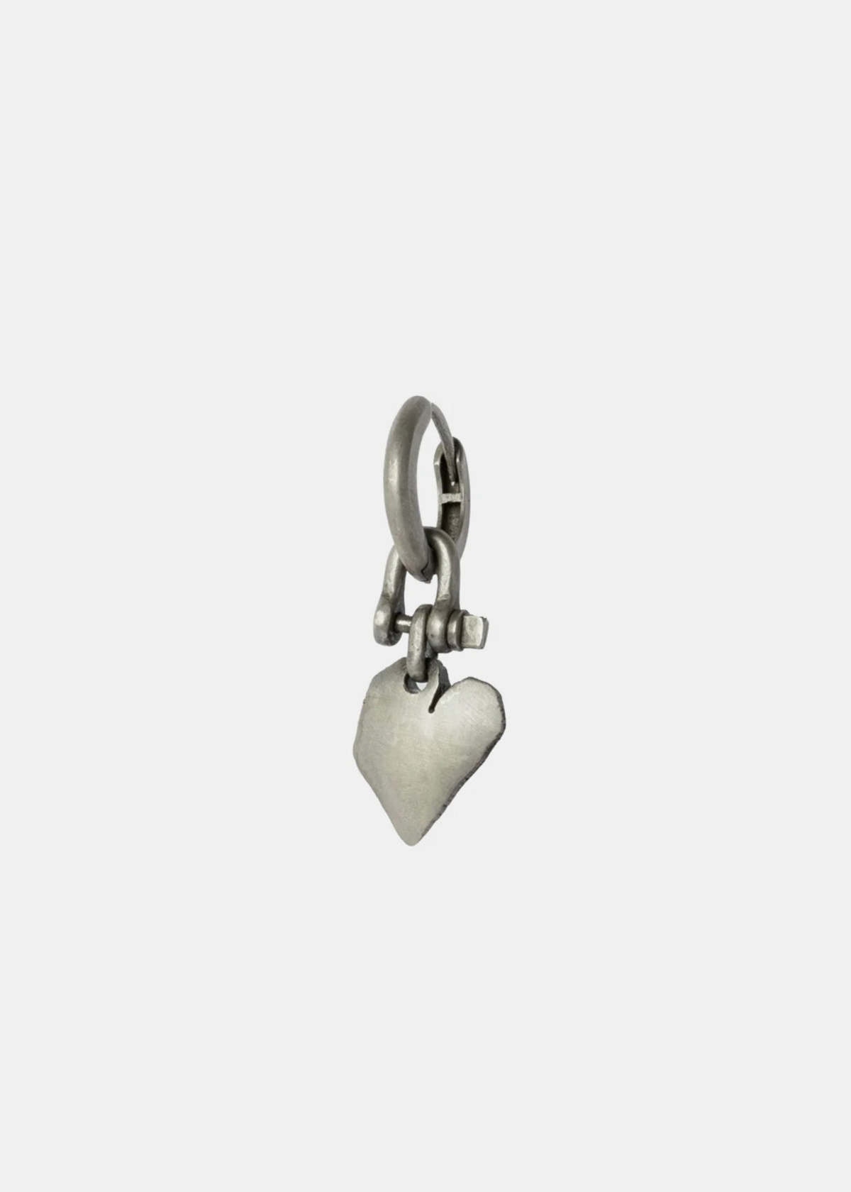 parts of four Jazz's Solid Heart Earring - Silver - Image 1 of 2
