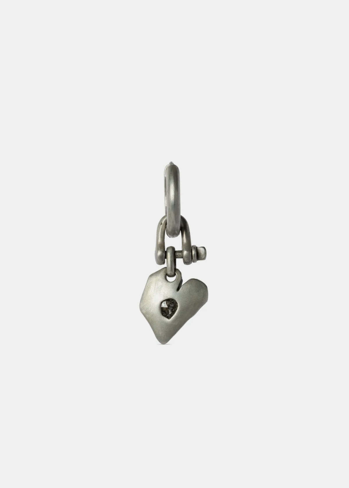 parts of four Silver Jazz's Solid Heart Earring - Image 1 of 2