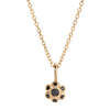 Jennie Kwon Designs Black Diamond Flower Necklace - Thumbnail 1
