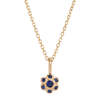 Jennie Kwon Designs Blue Sapphire Flower Necklace - Thumbnail 1