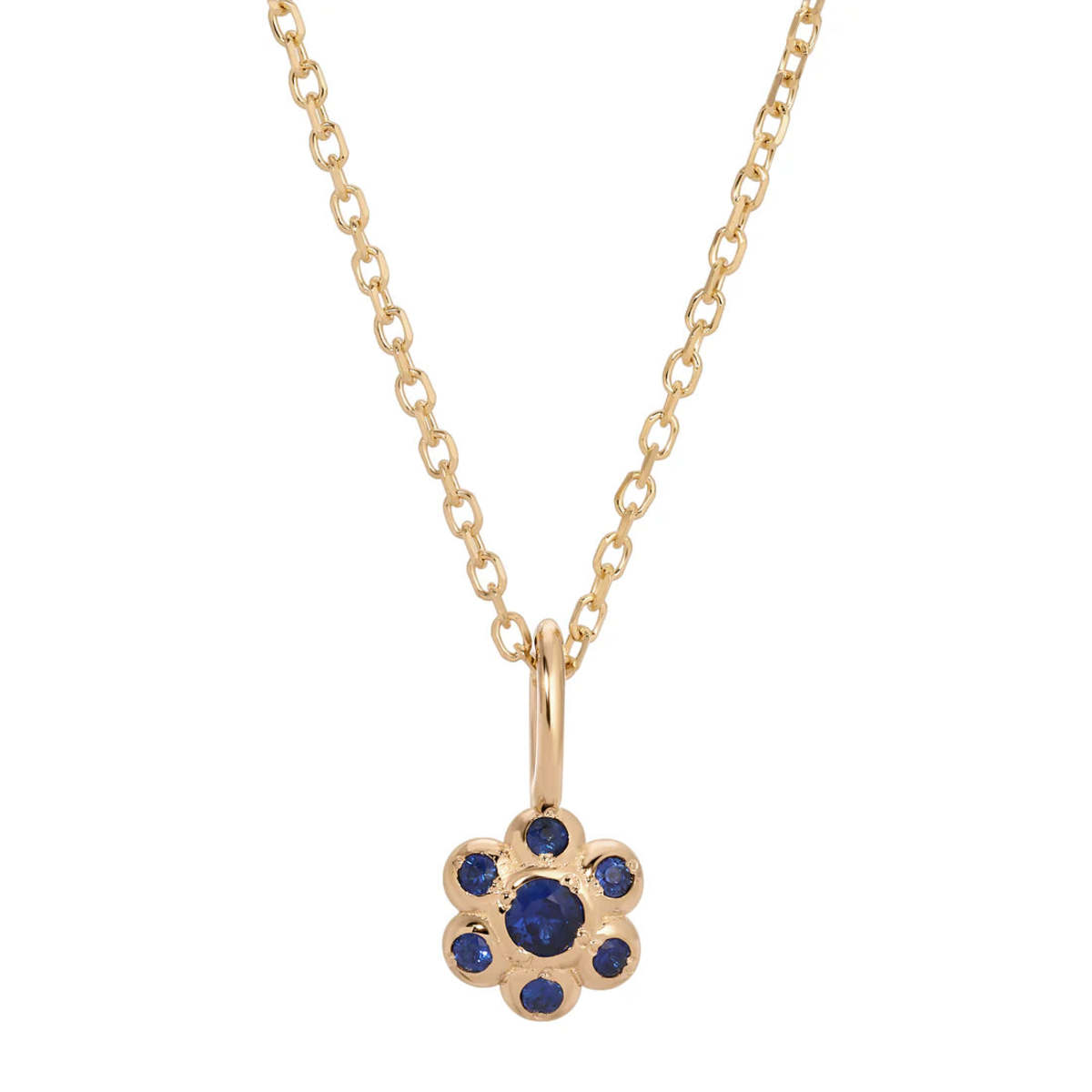 Jennie Kwon Designs Blue Sapphire Flower Necklace - Image 1 of 2