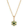 Jennie Kwon Designs Emerald Flower Necklace - Thumbnail 1