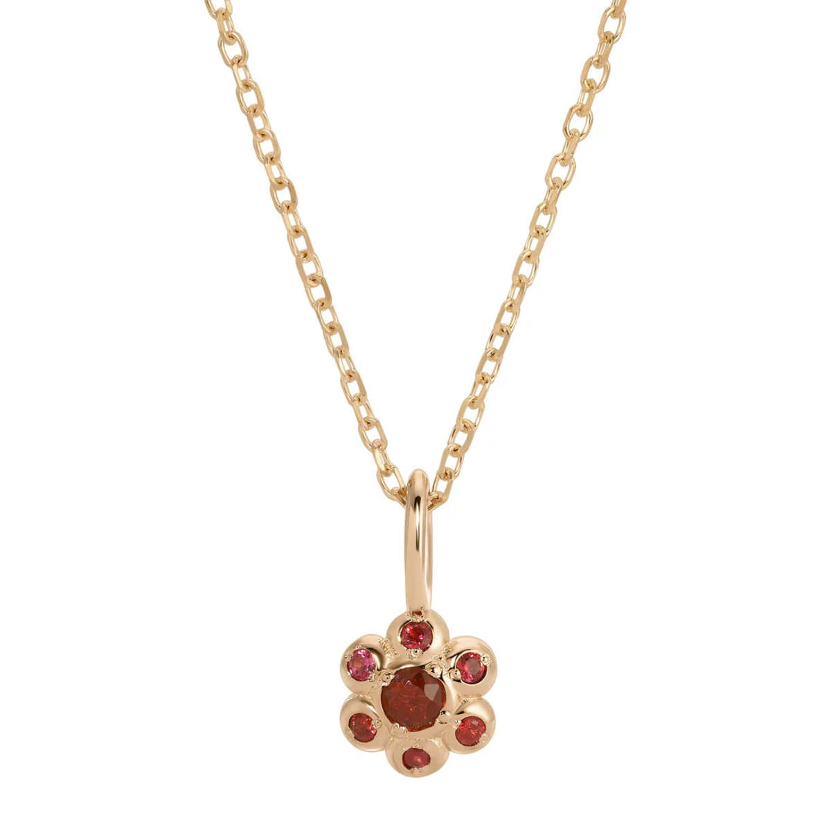 Jennie Kwon Designs Ruby Flower Necklace - Image 1 of 2