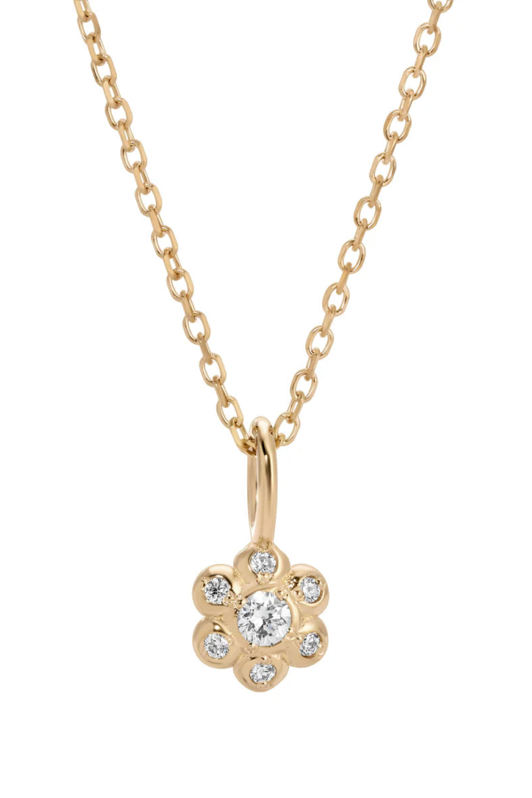 Jennie Kwon Designs Diamond Flower Necklace